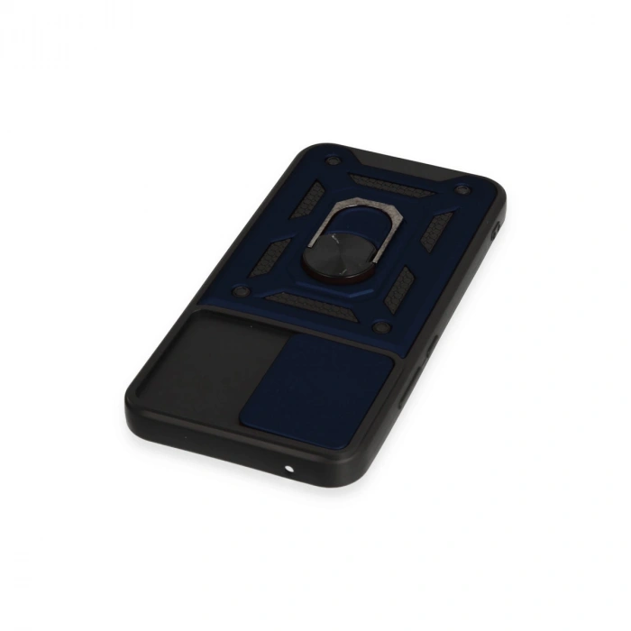 Samsung Galaxy A34 5g Kılıf Pars Lens Yüzüklü Silikon - Lacivert
