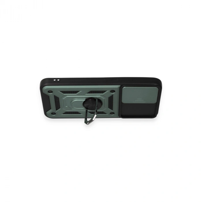 Samsung Galaxy A34 5g Kılıf Pars Lens Yüzüklü Silikon - Yeşil