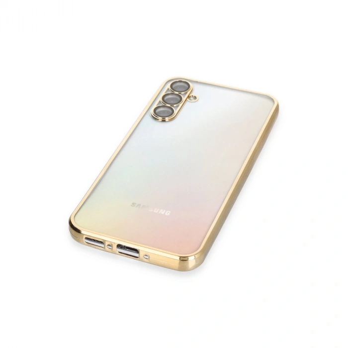 Samsung Galaxy A34 5g Kılıf Razer Lensli Silikon - Gold