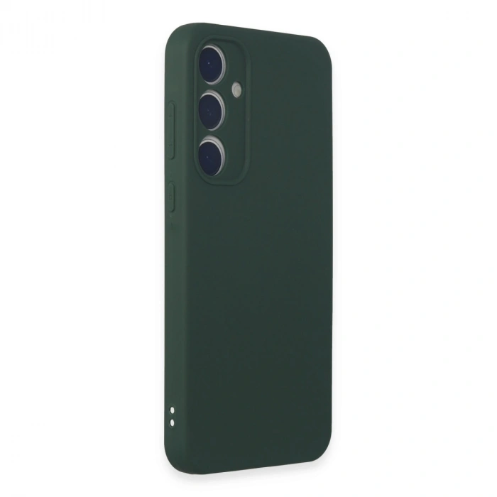 Samsung Galaxy A35 5g Kılıf First Silikon - Koyu Yeşil