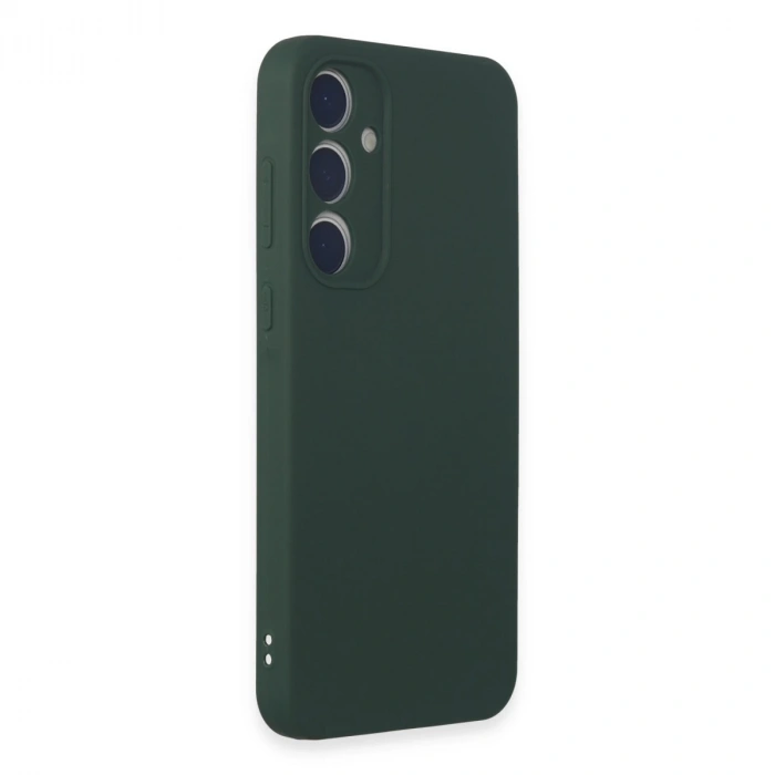 Samsung Galaxy A35 5g Kılıf First Silikon - Koyu Yeşil