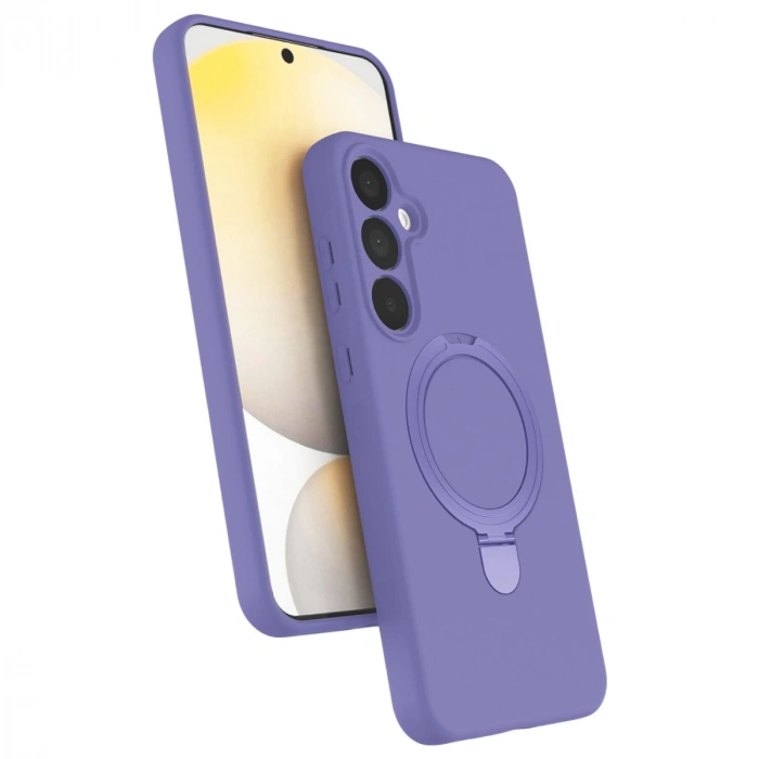 Samsung Galaxy A35 5g Regal Magsafe Standlı Kapak - Lila