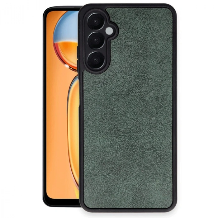 Samsung Galaxy A36 Kılıf Aras Deri Kapak - Koyu Yeşil