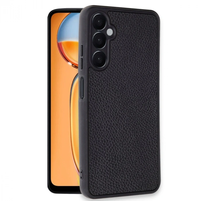 Samsung Galaxy A36 Kılıf Aras Deri Kapak - Siyah