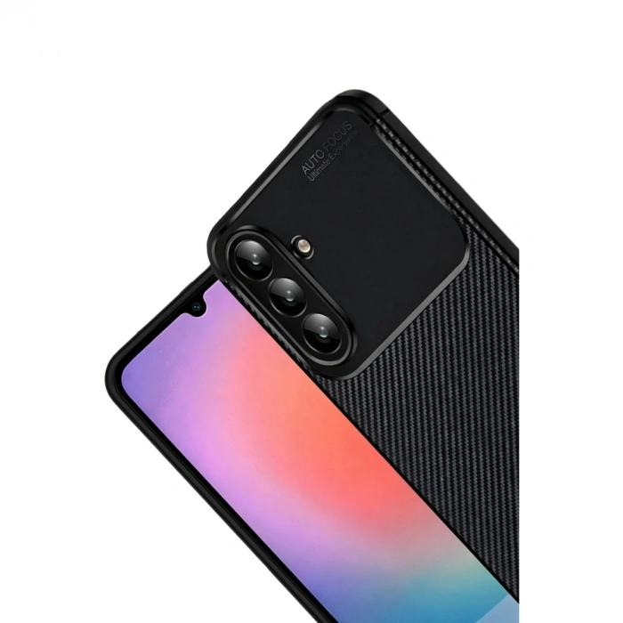 Samsung Galaxy A37 5g Auto Focus Karbon Kapak - Siyah