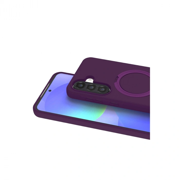 Samsung Galaxy A37 5g Regal Magsafe Standlı Kapak - Derin Mor