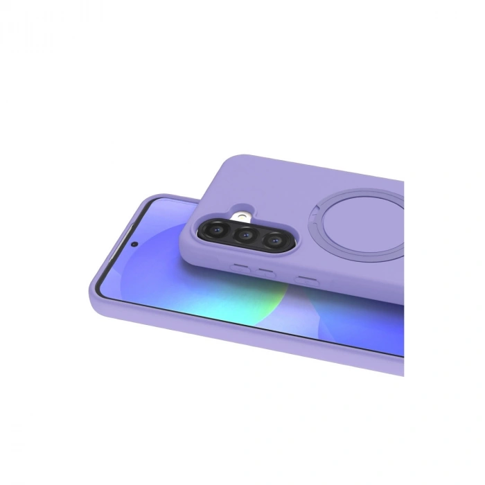 Samsung Galaxy A37 5g Regal Magsafe Standlı Kapak - Lila