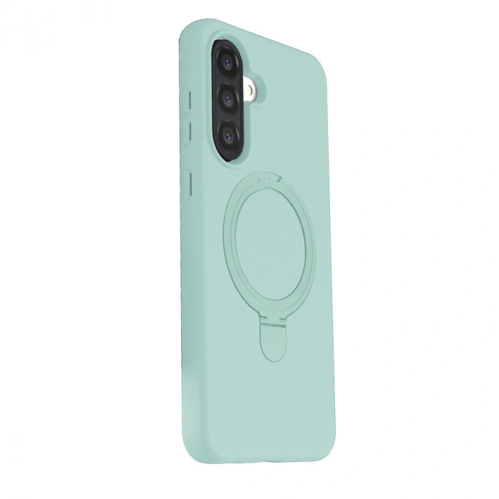 Samsung Galaxy A37 5g Regal Magsafe Standlı Kapak - Su Yeşili