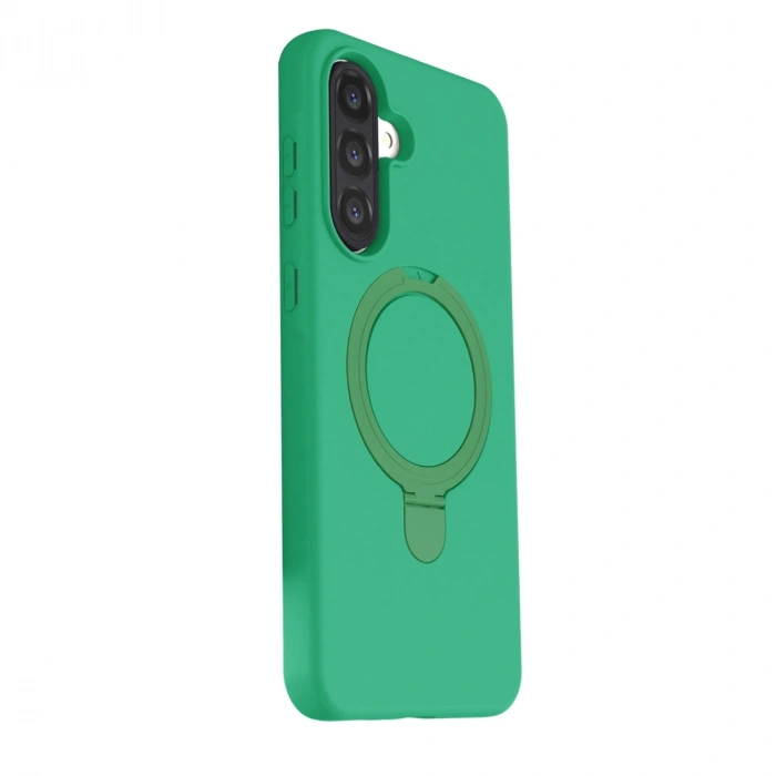 Samsung Galaxy A37 5g Regal Magsafe Standlı Kapak - Yeşil