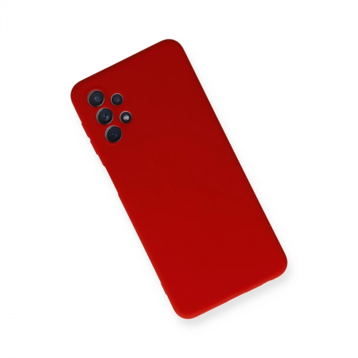 Samsung Galaxy A52 Kılıf Nano İçi Kadife Silikon - Kırmızı
