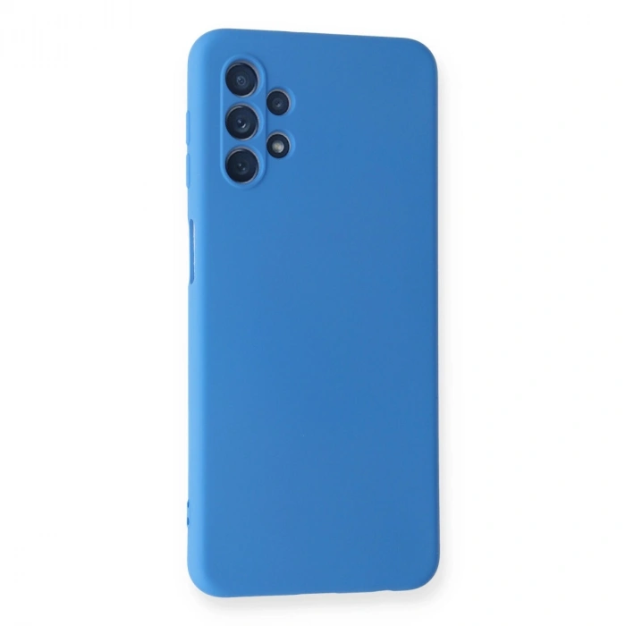 Samsung Galaxy A52 Kılıf Nano İçi Kadife Silikon - Mavi