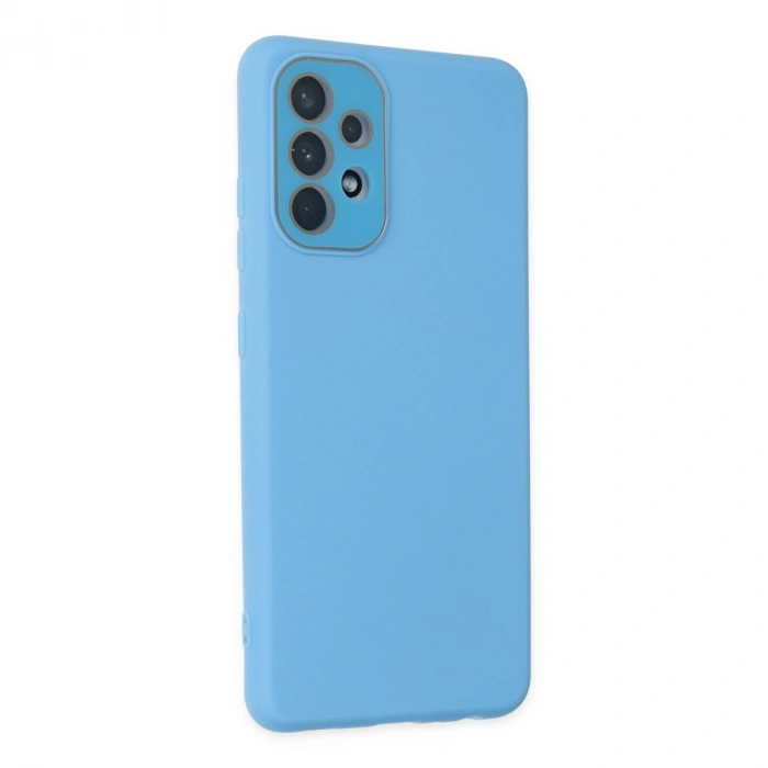 Samsung Galaxy A53 5g Kılıf Lansman Glass Kapak - Mavi