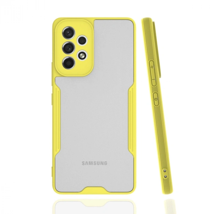 Samsung Galaxy A53 5g Kılıf Platin Silikon - Sarı