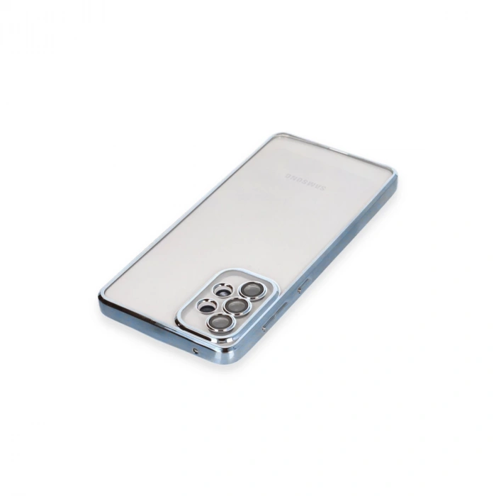 Samsung Galaxy A53 5g Kılıf Razer Lensli Silikon - Açık Mavi