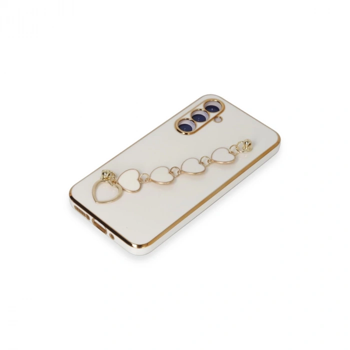 Samsung Galaxy A54 5g Kılıf Esila Silikon - Beyaz