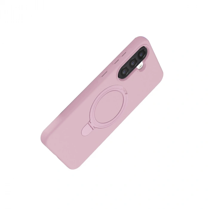 Samsung Galaxy A56 Regal Magsafe Standlı Kapak - Açık Pembe