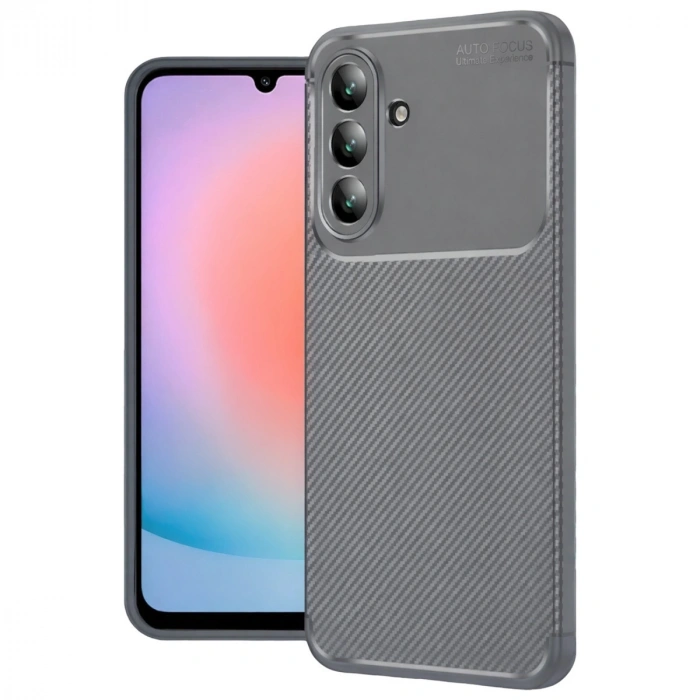 Samsung Galaxy A57 5g Auto Focus Karbon Kapak - Gri