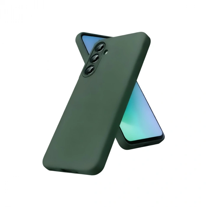 Samsung Galaxy A57 5g First Silikon - Koyu Yeşil