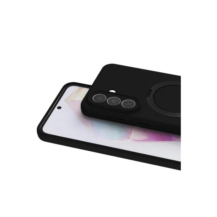 Samsung Galaxy A57 5g Regal Magsafe Standlı Kapak - Siyah