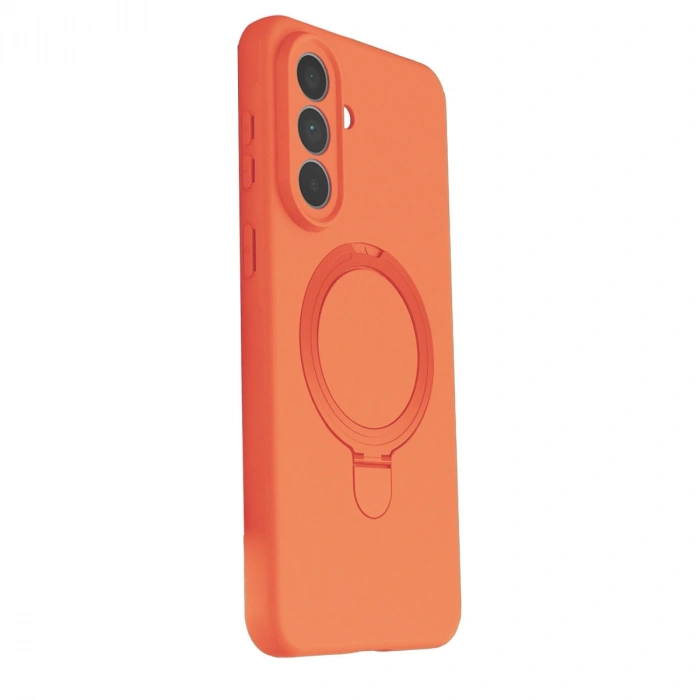 Samsung Galaxy A57 5g Regal Magsafe Standlı Kapak - Turuncu