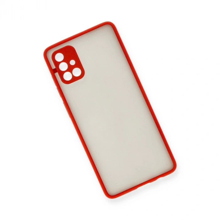 Samsung Galaxy A71 Kılıf Montreal Silikon Kapak - Kırmızı