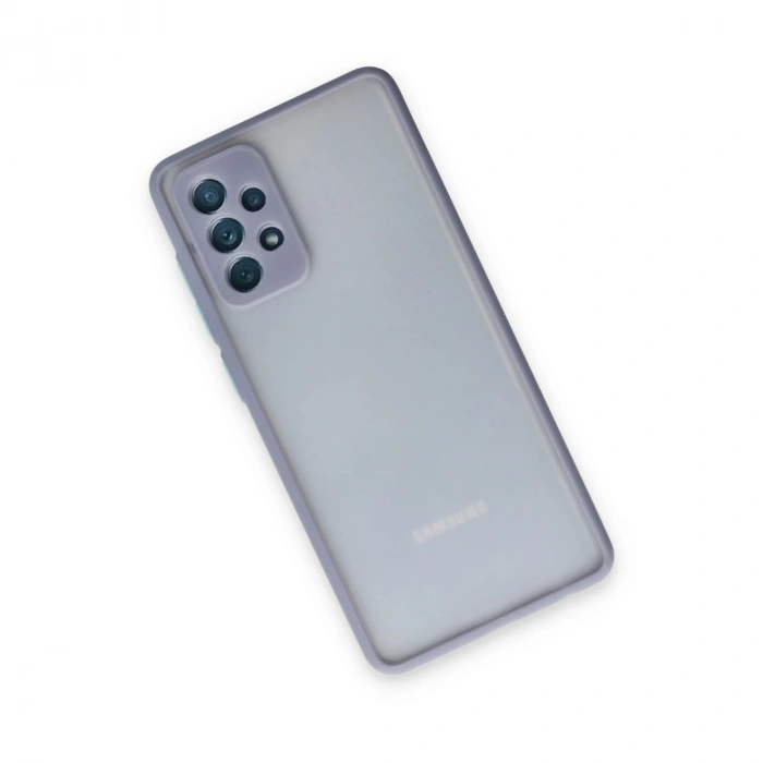 Samsung Galaxy A72 Kılıf Montreal Silikon Kapak - Gri