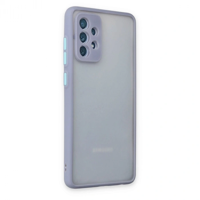 Samsung Galaxy A72 Kılıf Montreal Silikon Kapak - Gri