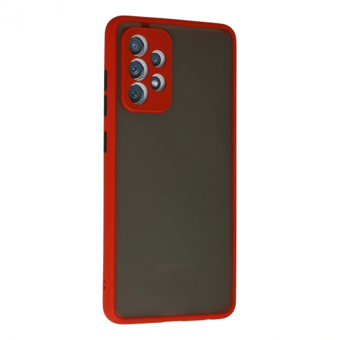 Samsung Galaxy A72 Kılıf Montreal Silikon Kapak - Kırmızı