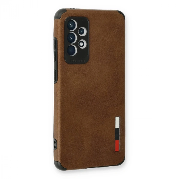 Samsung Galaxy A73 5g Kılıf Loop Deri Silikon - Kahverengi