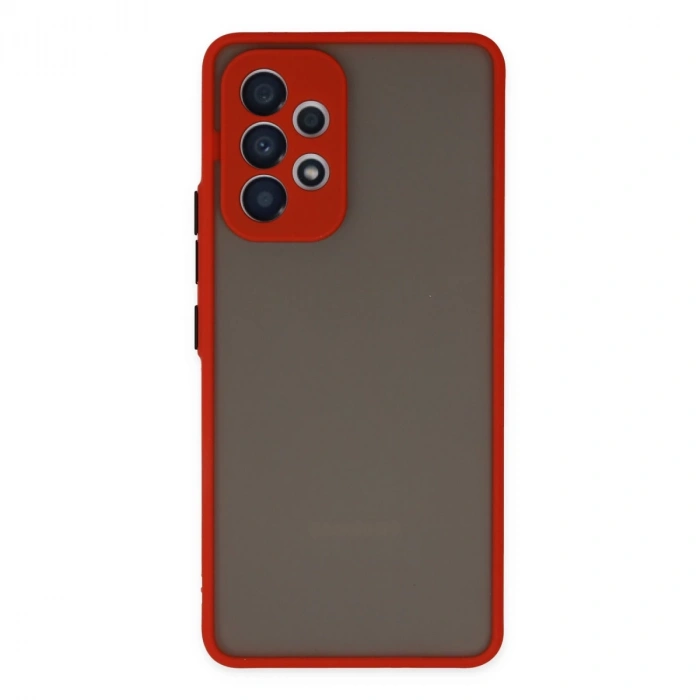 Samsung Galaxy A73 5g Kılıf Montreal Silikon Kapak - Kırmızı