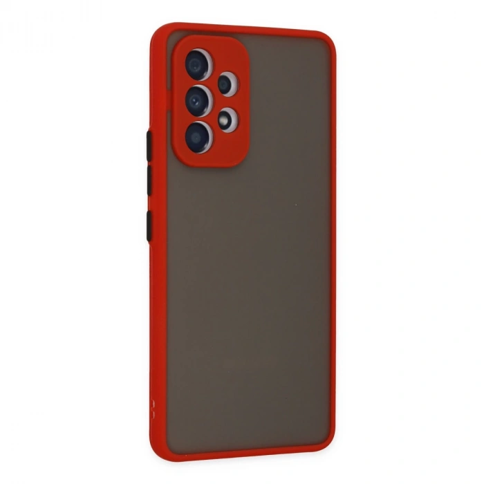 Samsung Galaxy A73 5g Kılıf Montreal Silikon Kapak - Kırmızı