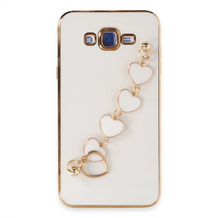 Samsung Galaxy J7 Kılıf Esila Silikon - Beyaz