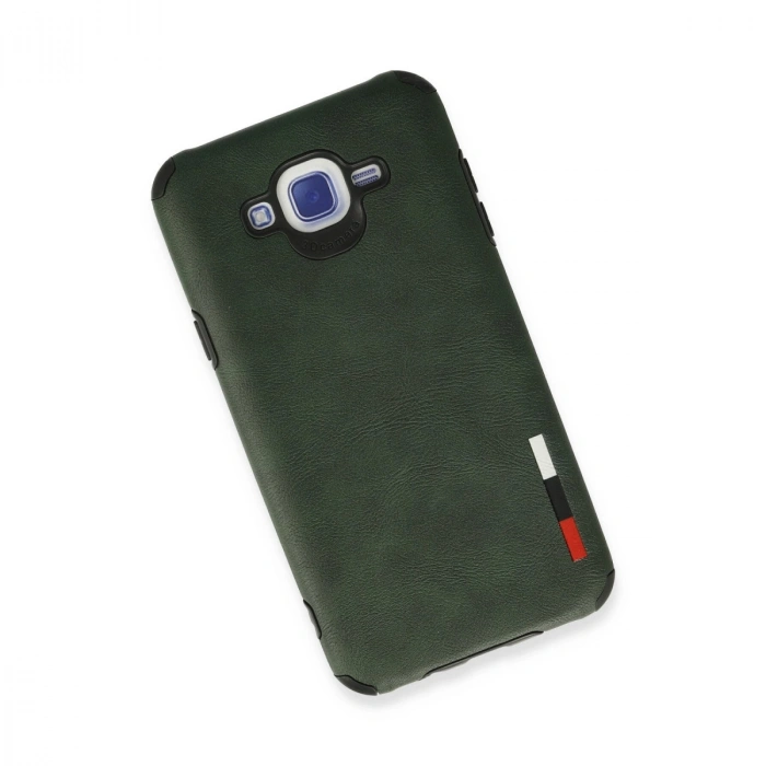 Samsung Galaxy J7 Kılıf Loop Deri Silikon - Yeşil