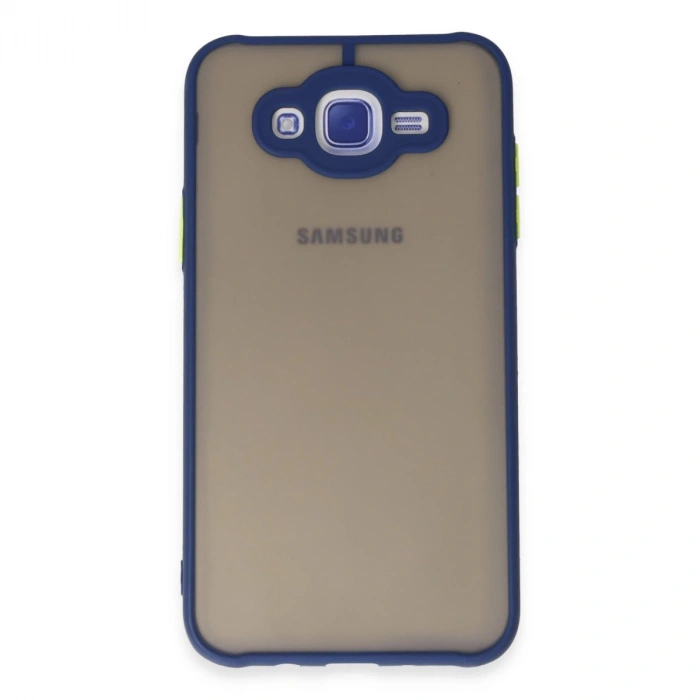 Samsung Galaxy J7 Kılıf Montreal Silikon Kapak - Lacivert