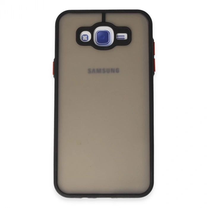 Samsung Galaxy J7 Kılıf Montreal Silikon Kapak - Siyah
