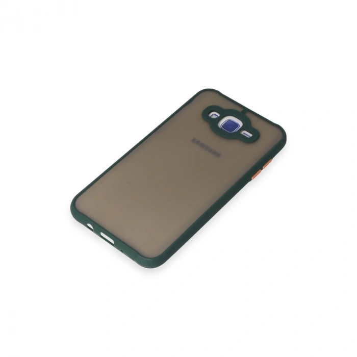 Samsung Galaxy J7 Kılıf Montreal Silikon Kapak - Yeşil