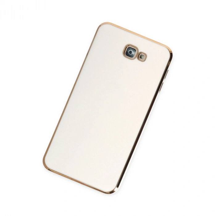 Samsung Galaxy J7 Prime Kılıf Volet Silikon - Beyaz