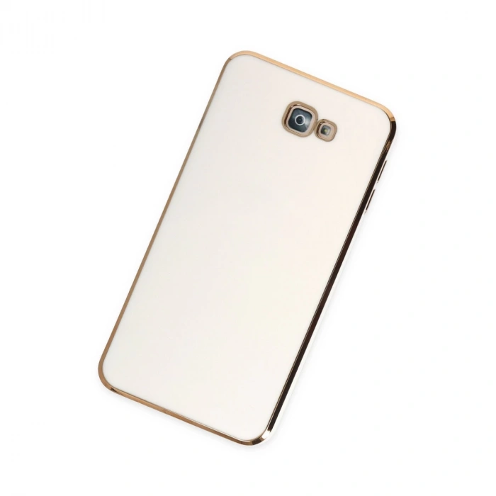Samsung Galaxy J7 Prime Kılıf Volet Silikon - Beyaz