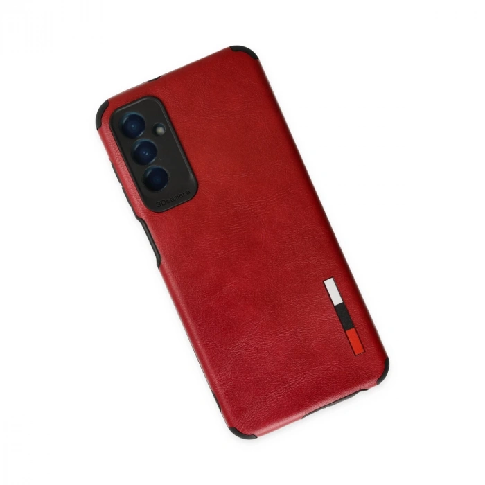 Samsung Galaxy M13 Kılıf Loop Deri Silikon - Kırmızı