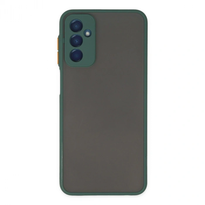 Samsung Galaxy M13 Kılıf Montreal Silikon Kapak - Yeşil