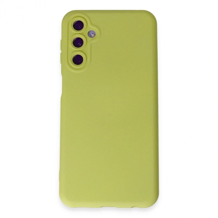 Samsung Galaxy M14 5g Kılıf Nano İçi Kadife Silikon - Sarı