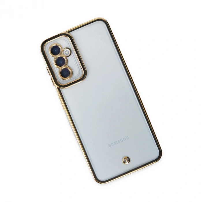 Samsung Galaxy M23 Kılıf Liva Lens Silikon - Siyah