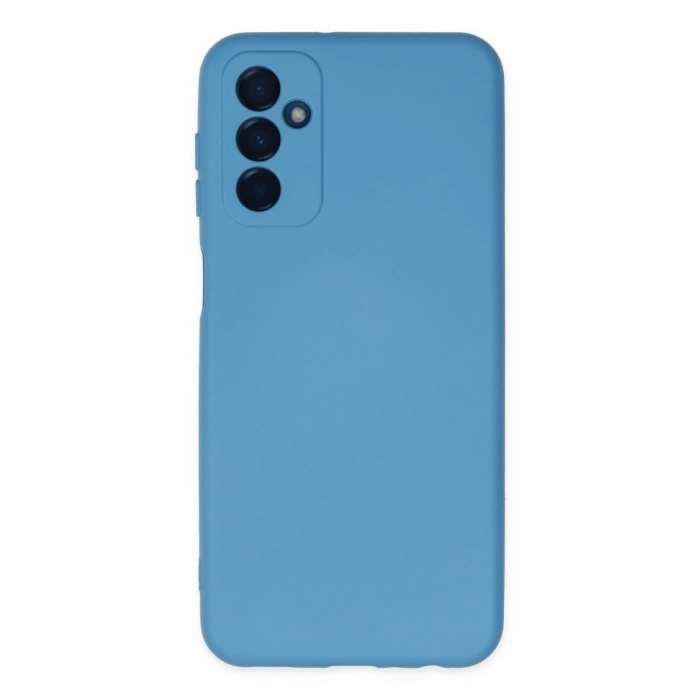 Samsung Galaxy M23 Kılıf Nano İçi Kadife Silikon - Mavi
