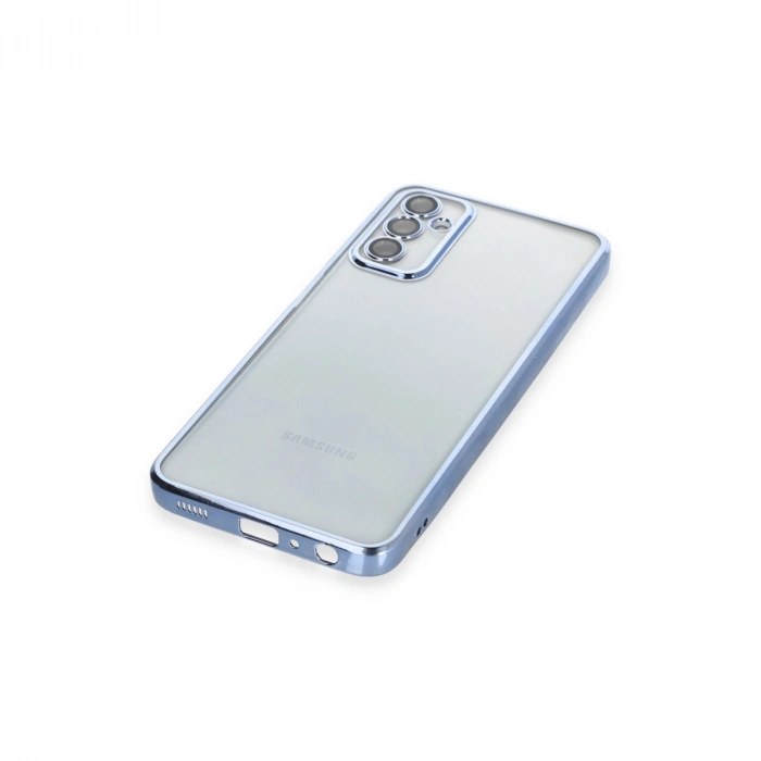 Samsung Galaxy M23 Kılıf Razer Lensli Silikon - Açık Mavi