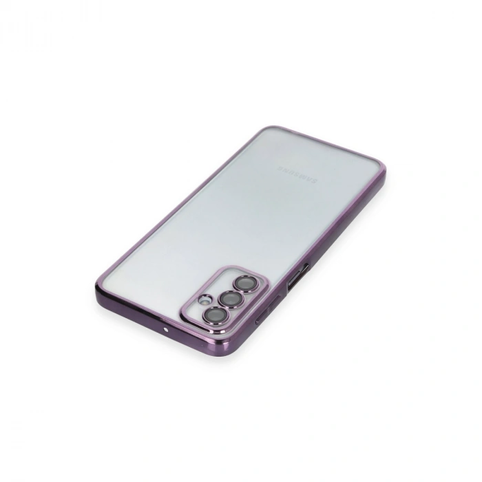 Samsung Galaxy M23 Kılıf Razer Lensli Silikon - Mor