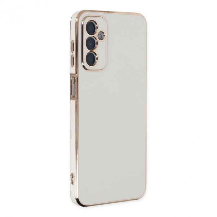 Samsung Galaxy M23 Kılıf Volet Silikon - Beyaz