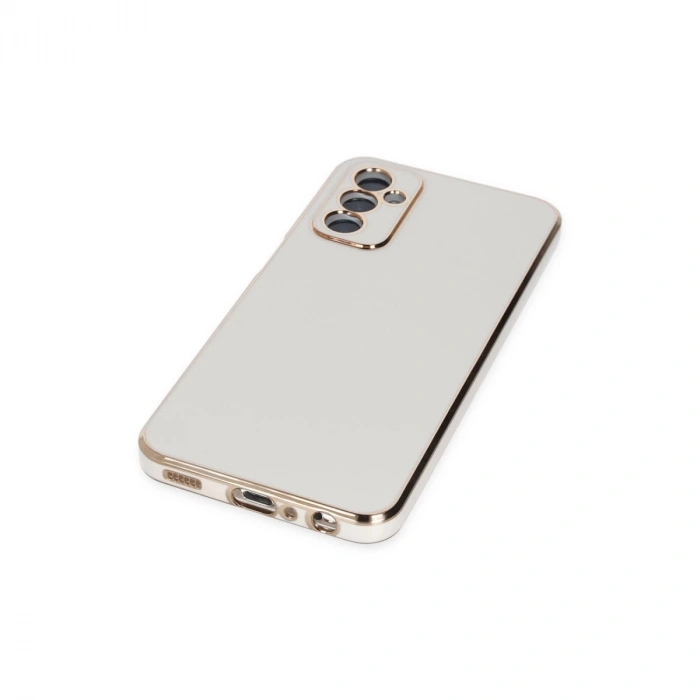 Samsung Galaxy M23 Kılıf Volet Silikon - Beyaz