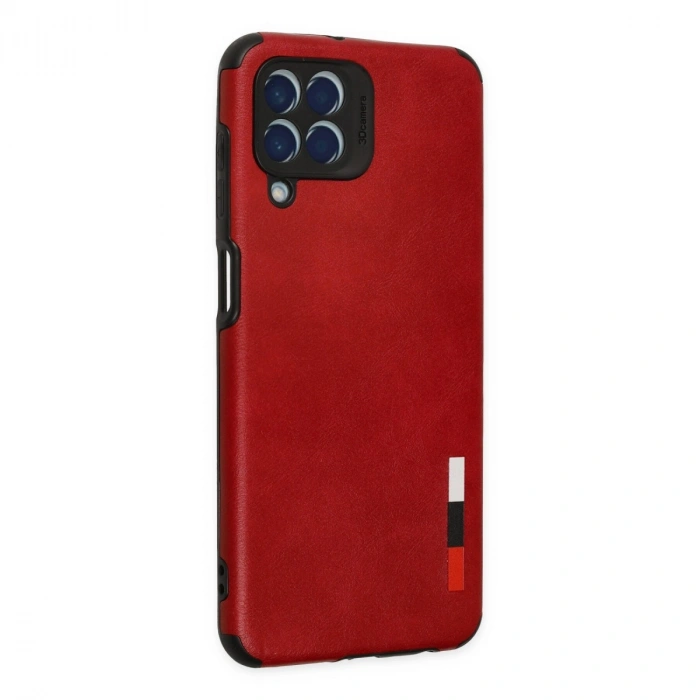 Samsung Galaxy M33 Kılıf Loop Deri Silikon - Kırmızı
