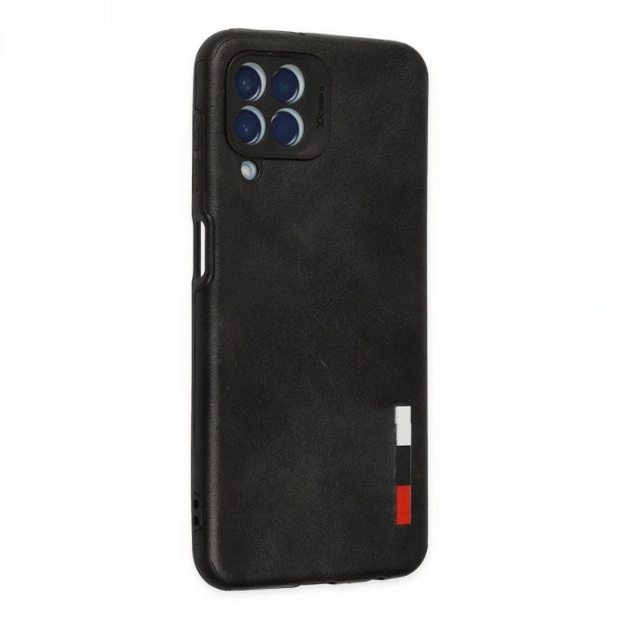 Samsung Galaxy M33 Kılıf Loop Deri Silikon - Siyah