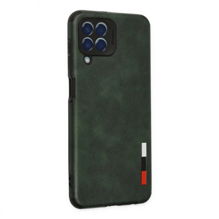 Samsung Galaxy M33 Kılıf Loop Deri Silikon - Yeşil